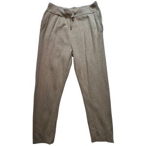 Chico's Zenergy Women's Casual Drawstring Knit Pants Stretch Size 1 R (MR) Beige